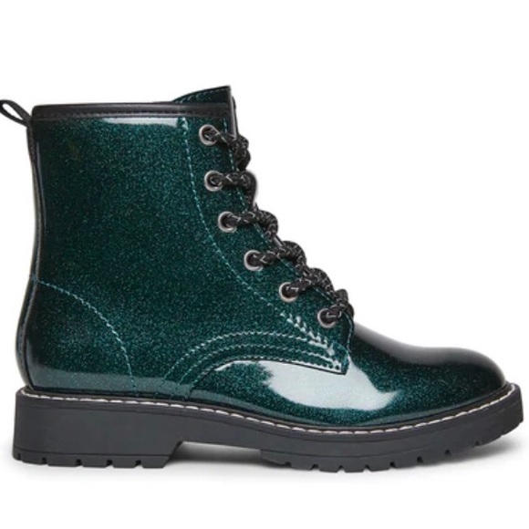 Steve Madden Other - Steve Madden “Bettyy” Lace-up Boot in Emerald Green